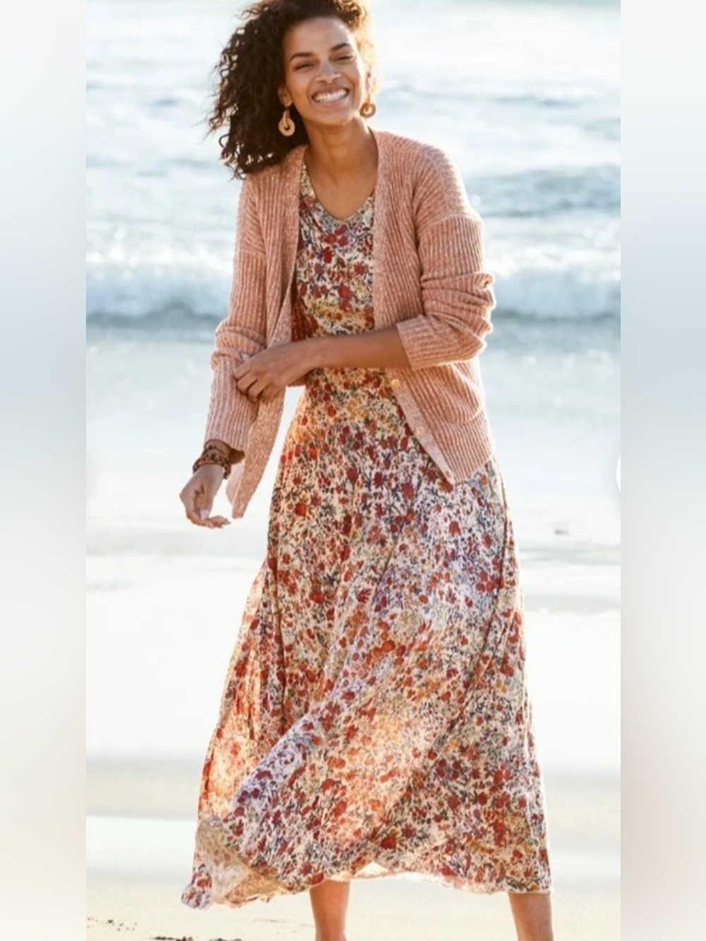 Peruvian Connection Tivoli Maxi Dress XS Multicolor Floral Cottagecore Boho EUC - Picture 2 of 9